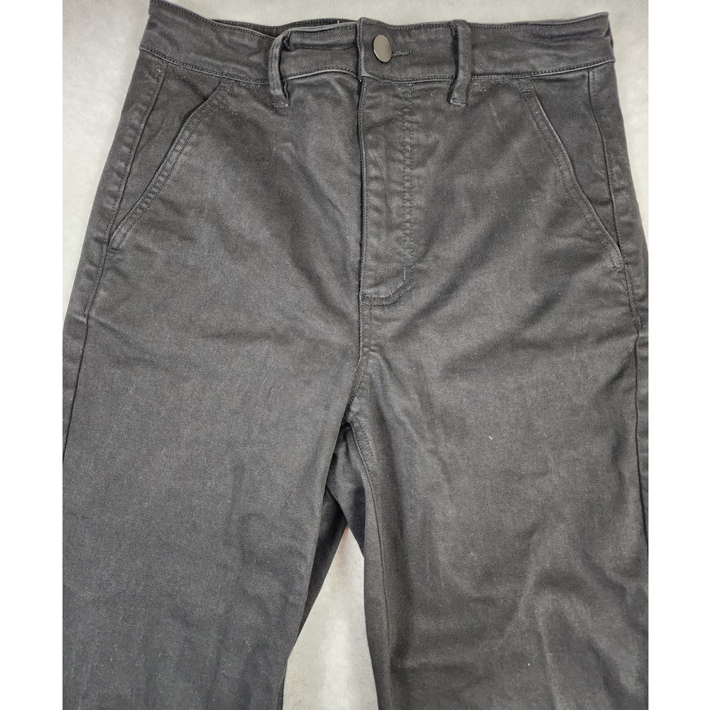 Everlane Women's Black Cropped Straight Regular Denim Jean Size‎ 6 High Waisted - Picture 2 of 11